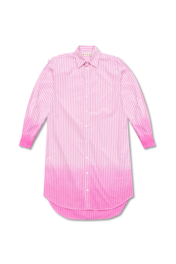marni Tropical-print Shirt dress