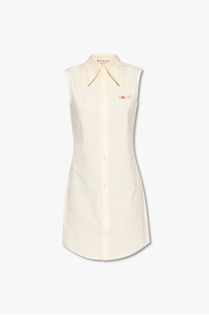 marni white long-sleeve shirt
