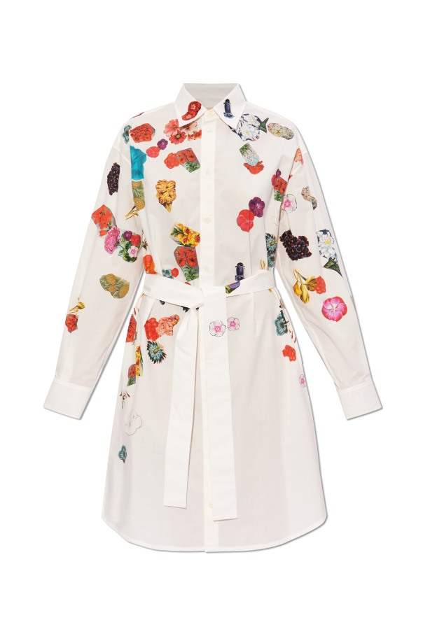 Marni Koszulowa sukienka z motywem kwiatowym