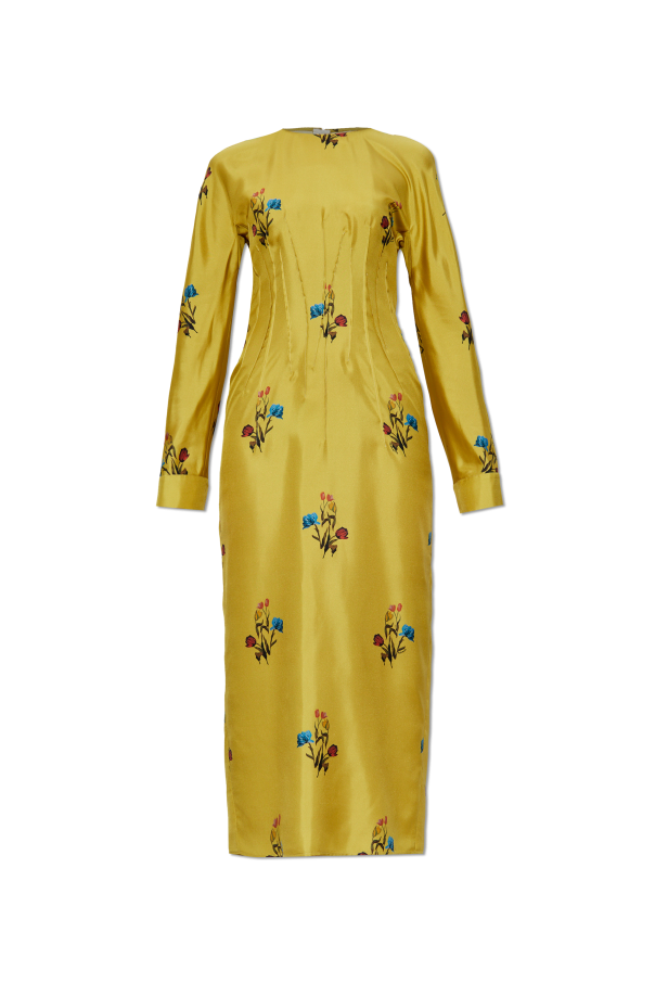 Silk dress with floral motif od Marni