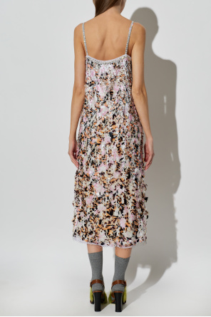 Marni Paillettenkleid mit Kristallen