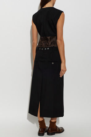 Marni Vestido midi de lã sem mangas