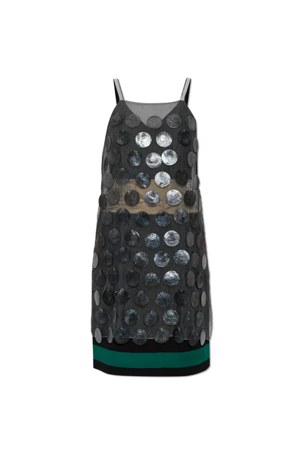 Dress with mother-of-pearl appliqués od Marni
