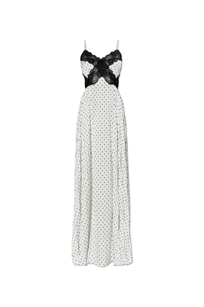Dress with a polka dot pattern