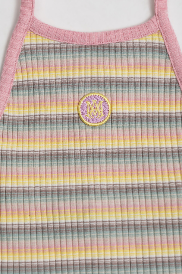 Amiri Kids Dress with striped pattern