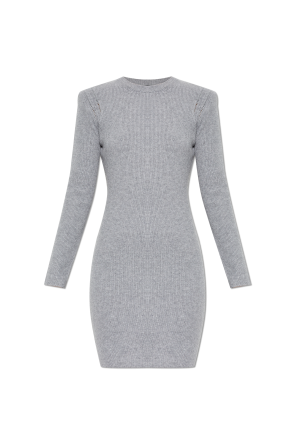 Cashmere dress with long sleeves