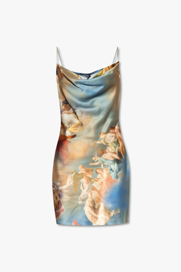 balmain short-sleeve Dress with baroque motif