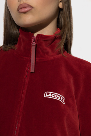 LACOSTE RUNWAY Velour dress with logo