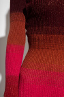GCDS RED Ribbed dress