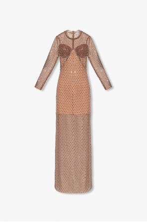 Roberto Cavalli patterned pleated maxi dress