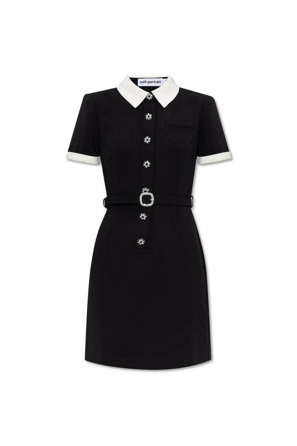 Self Portrait Dress with Collar