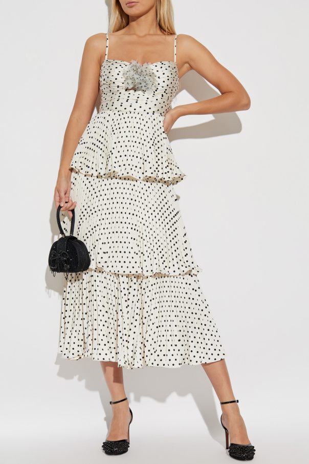 Self Portrait Dress with polka dot pattern