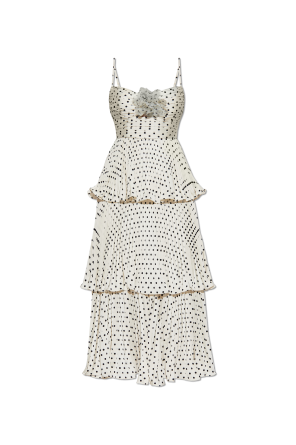 Dress with polka dot pattern