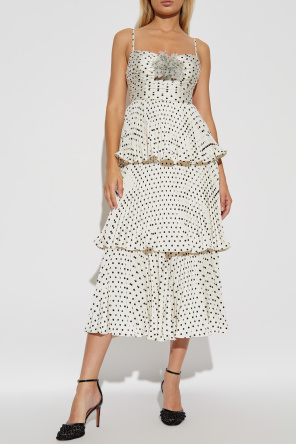 Self Portrait Dress with polka dot pattern