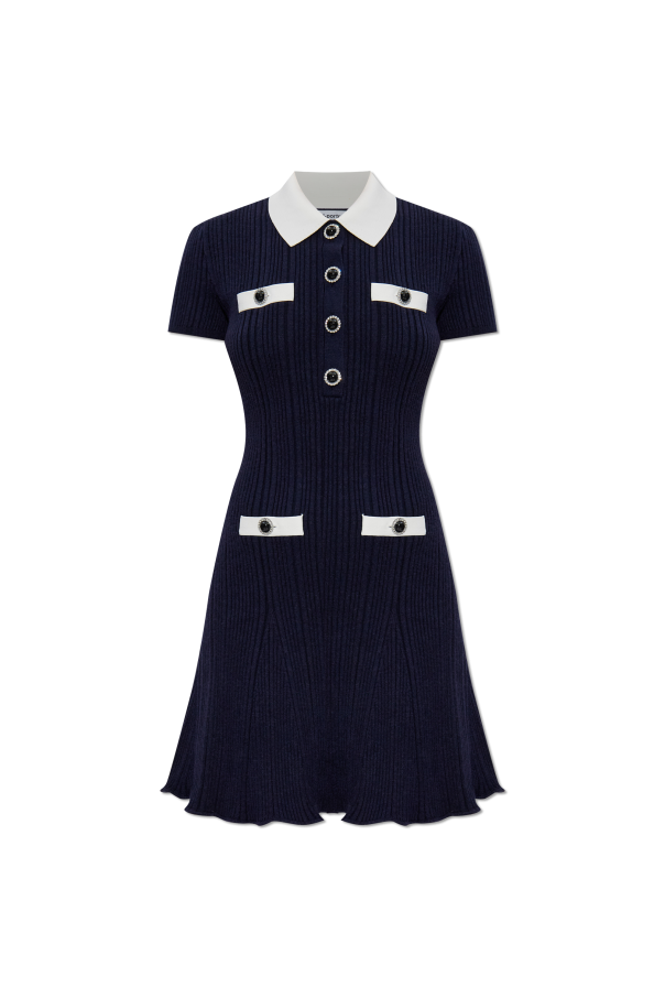 Ribbed dress with pockets od Self-Portrait