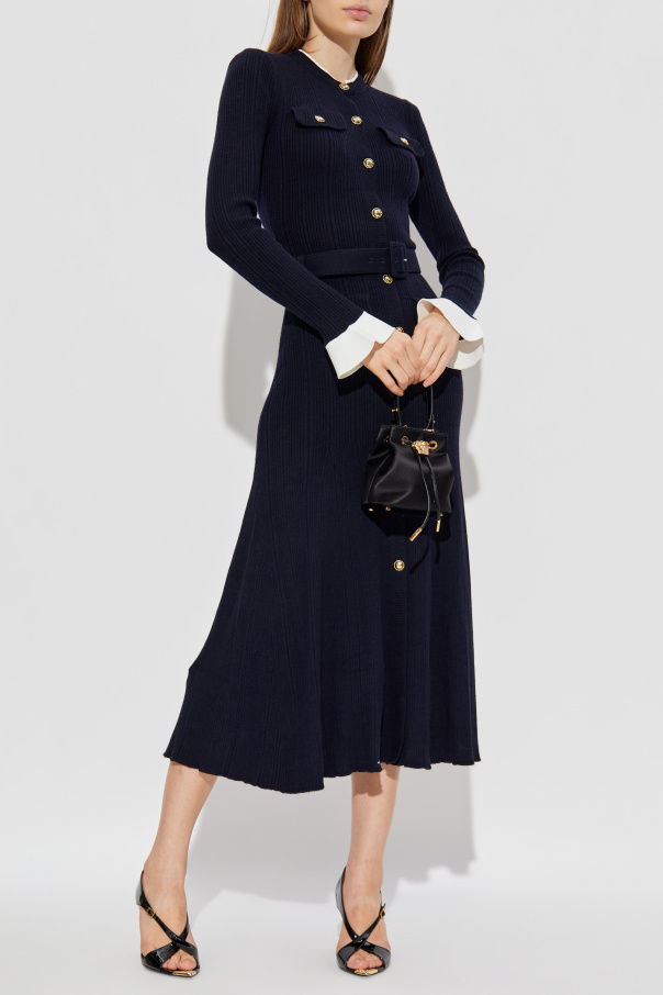 Self-Portrait Ribbed dress