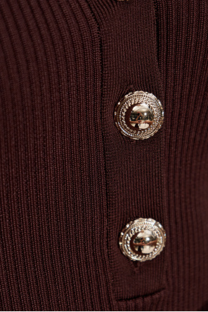 Self-Portrait Vestido acanalado sin mangas