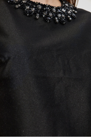 Self-Portrait Vestido con aplicaciones brillantes