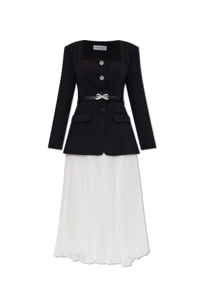 Dress with pleated skirt