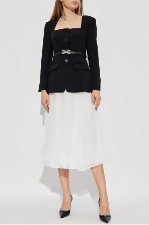 Self-Portrait Dress with a pleated skirt
