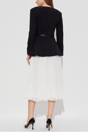 Self-Portrait Dress with a pleated skirt