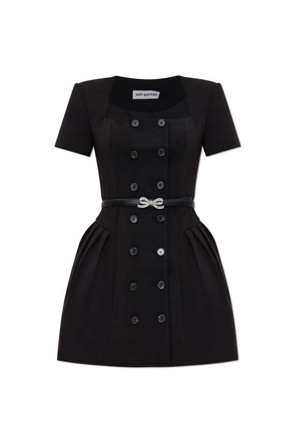 Short dress with belt od Self-Portrait
