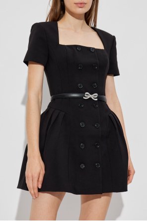 Self-Portrait Vestido corto con cinturón