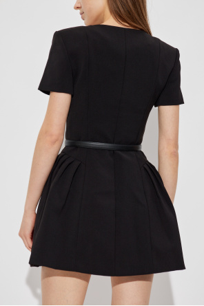 Self-Portrait Vestido corto con cinturón
