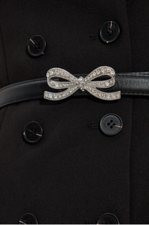 Self-Portrait Vestido corto con cinturón