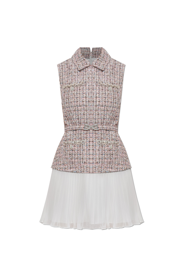 Dress with pleated skirt od Self-Portrait