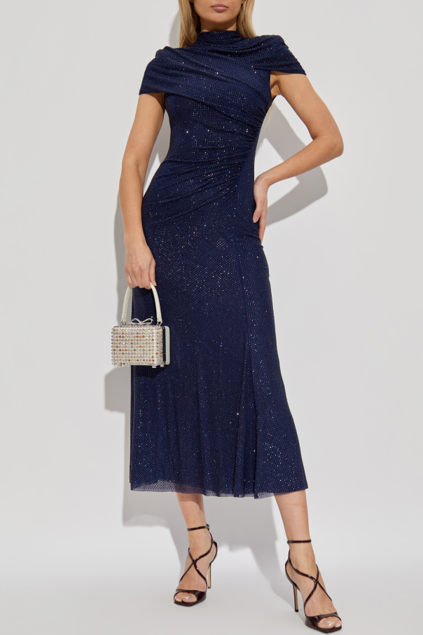 Self-Portrait Dress with shimmering sequins