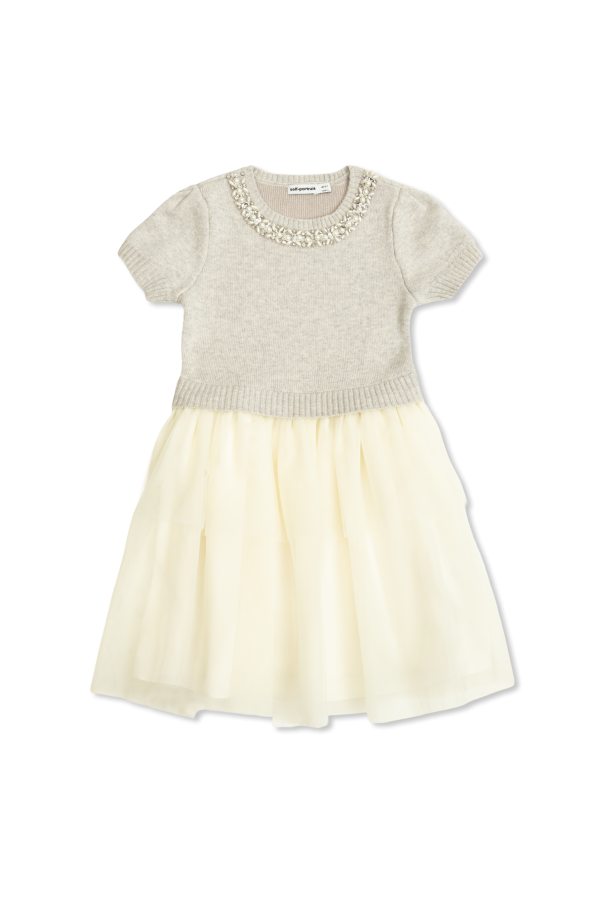 Dress with a tulle skirt od Self-Portrait Kids