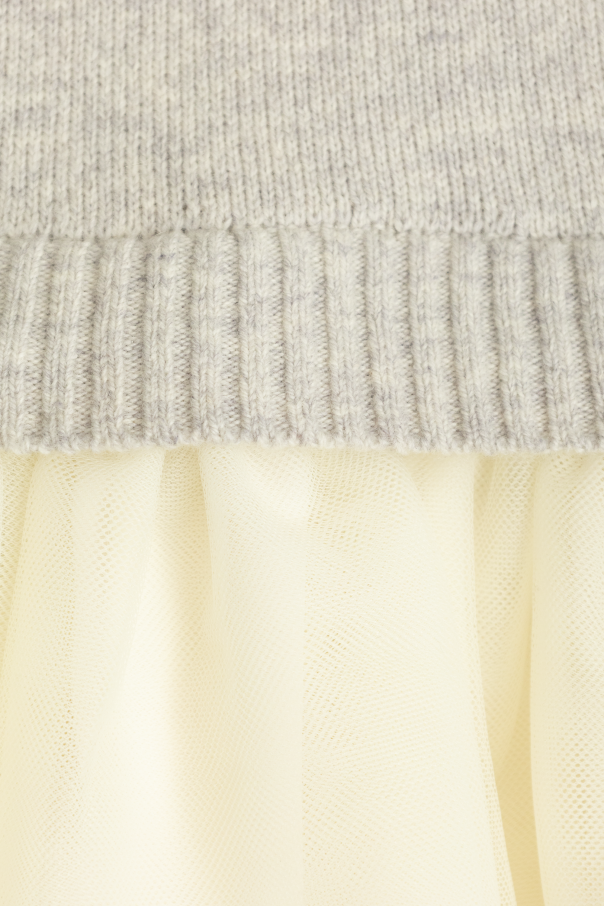 Self-Portrait Kids Vestido con falda de tul