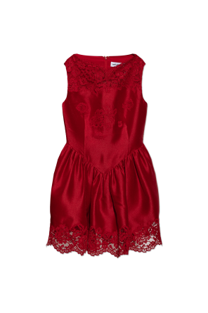 Lace taffeta dress