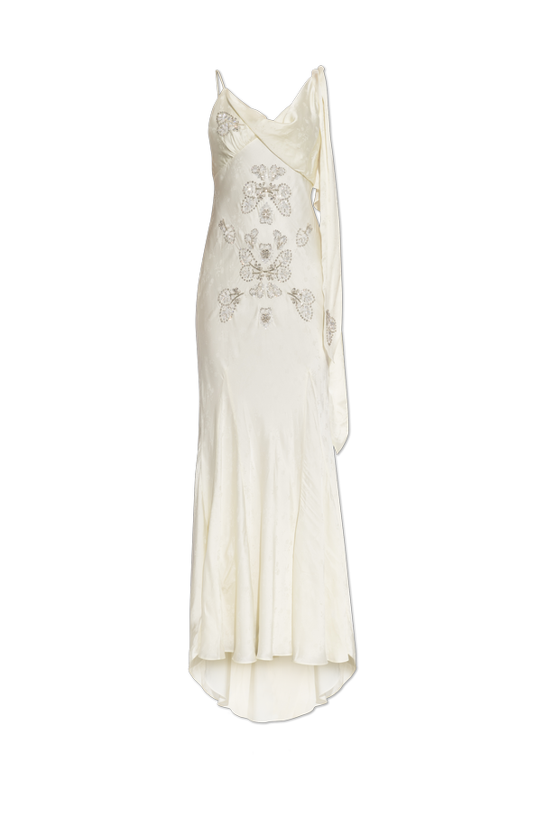 Satin dress with appliqués od Self-Portrait