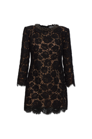 Lace dress with long sleeves