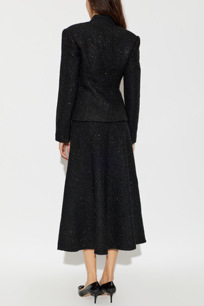 Self-Portrait Tweed dress with lurex thread