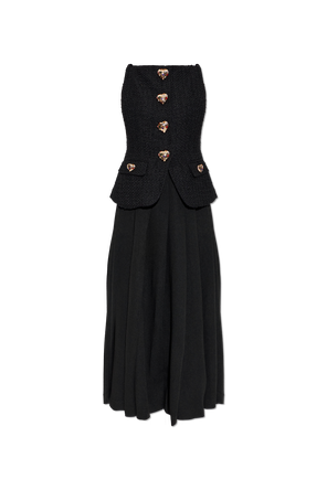 Vestido con falda plisada