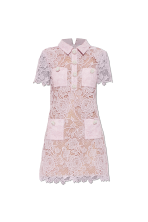 Lace dress with pockets