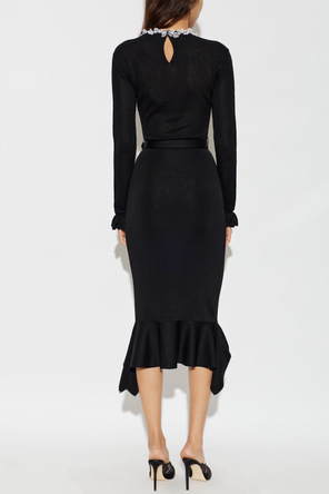 Self-Portrait Asymmetrical dress with belt