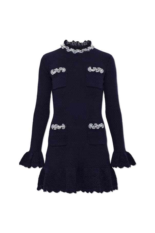 Dress with shimmering appliqués od Self-Portrait