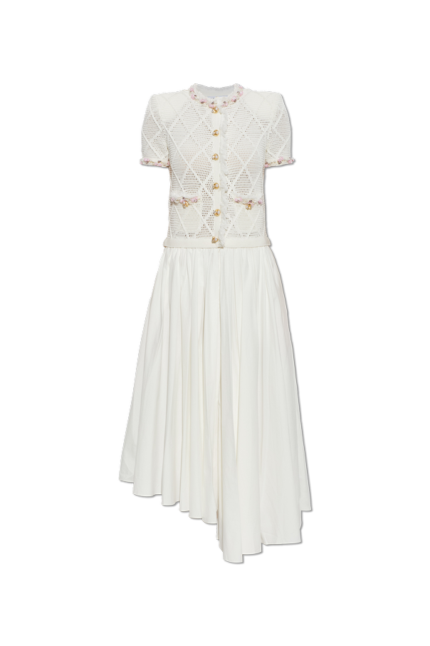 Dress made of cotton knit fabric od Self-Portrait