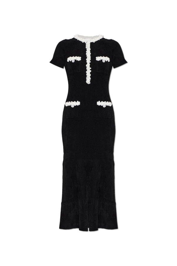 Ribbed dress with pockets od Self-Portrait
