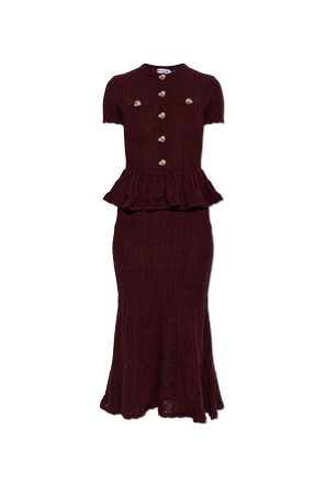 Vestido com peplum