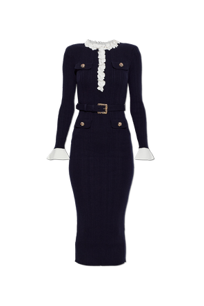 Vestido de malha canelada