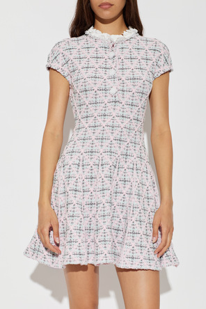Self-Portrait Dress with shimmering appliqués