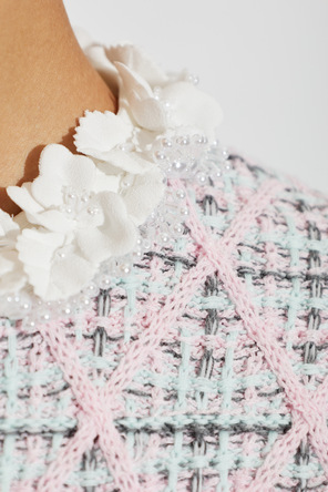 Self-Portrait Dress with shimmering appliqués