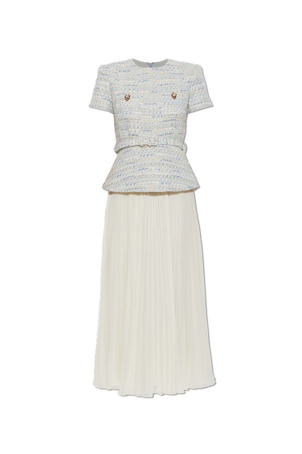 Chiffon bouclé dress od Self-Portrait