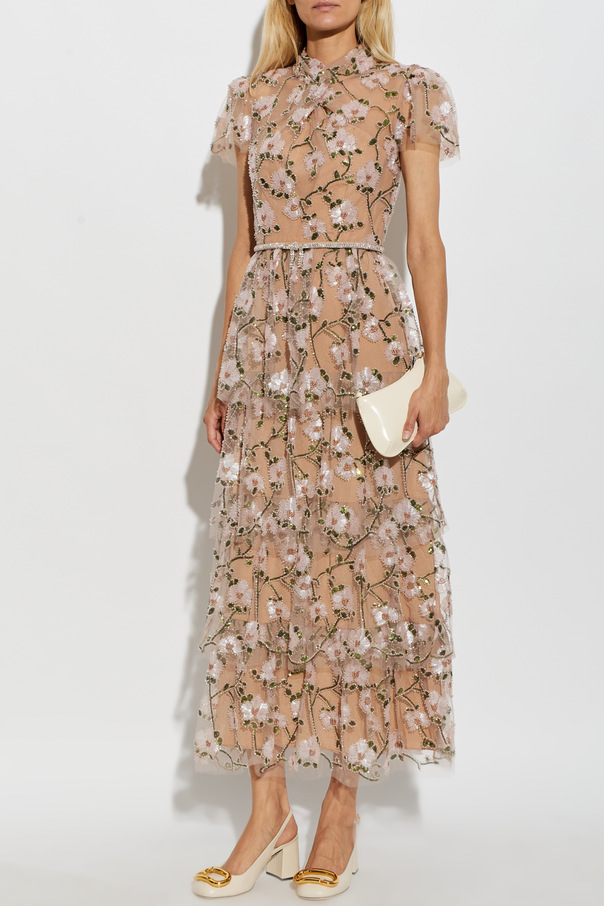 Self-Portrait Vestido com lantejoulas