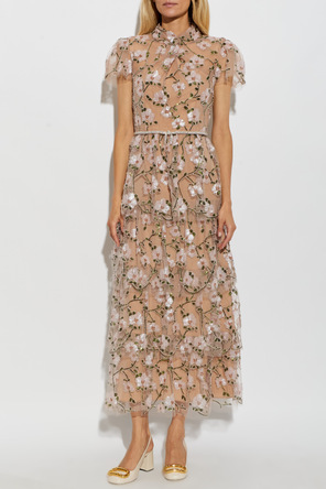 Self-Portrait Vestido com lantejoulas